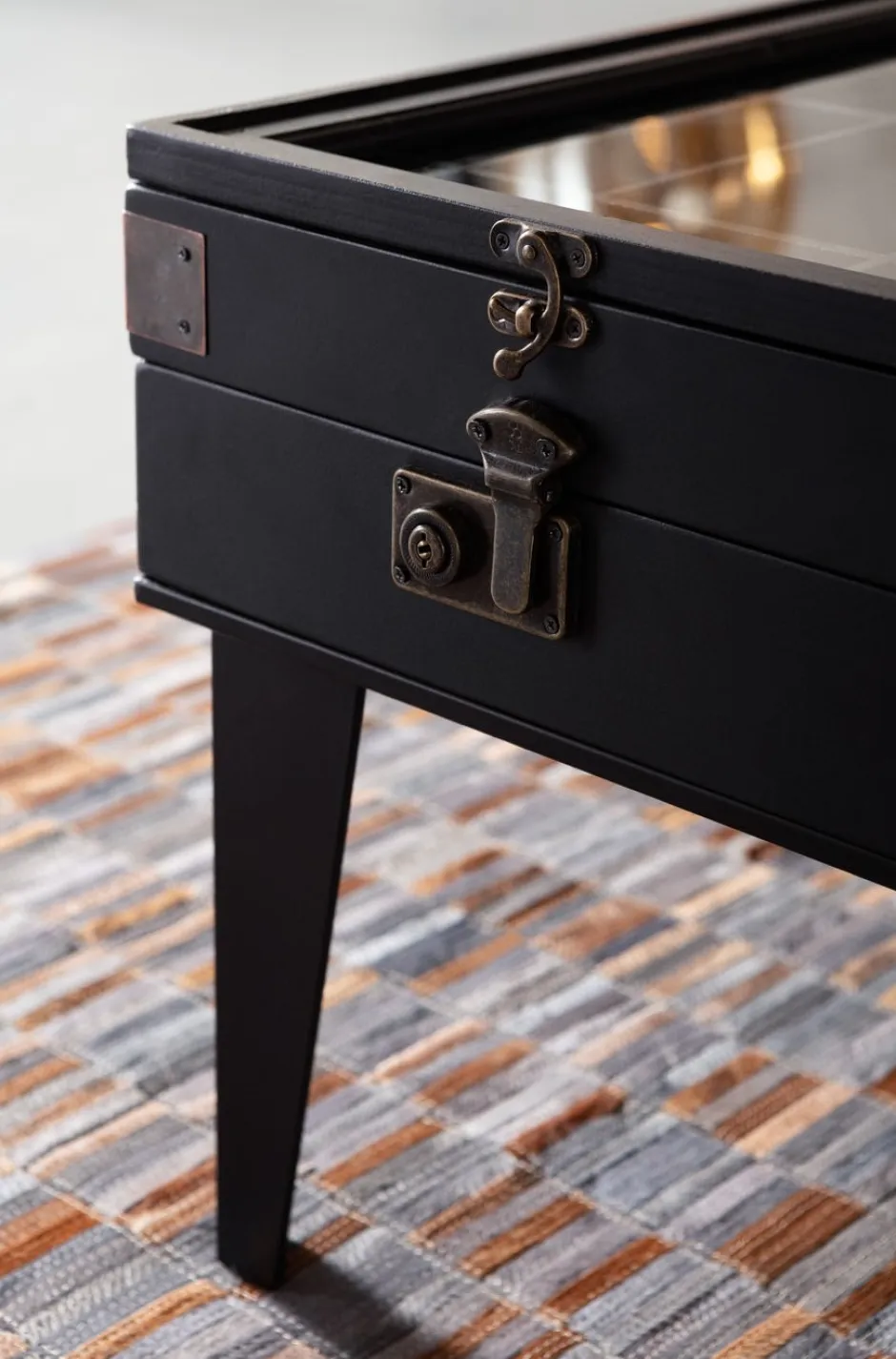 Ława Collector 122x45 Cm Czarna*KARE Design New