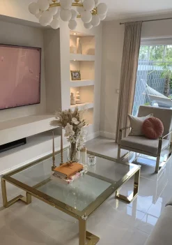 Ława Gold Rush 120x120 Cm Złota*KARE Design Online