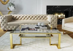 Ława Gold Rush 120x120 Cm Złota*KARE Design Online