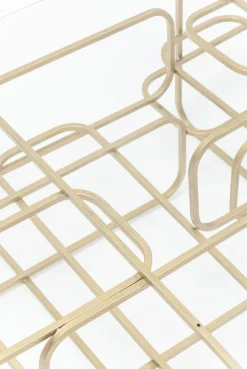 Ława Meander 140x80 Cm Transparentno-złota*KARE Design Sale