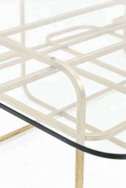 Ława Meander 140x80 Cm Transparentno-złota*KARE Design Sale