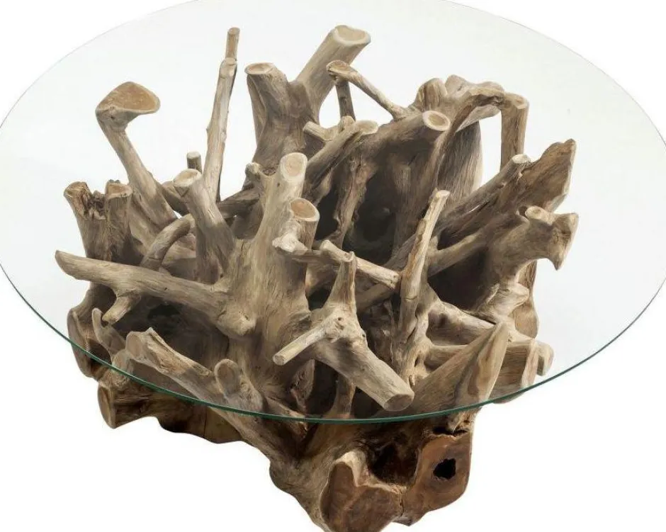 Ława Roots Ø100 Cm Drewniana*KARE Design Hot