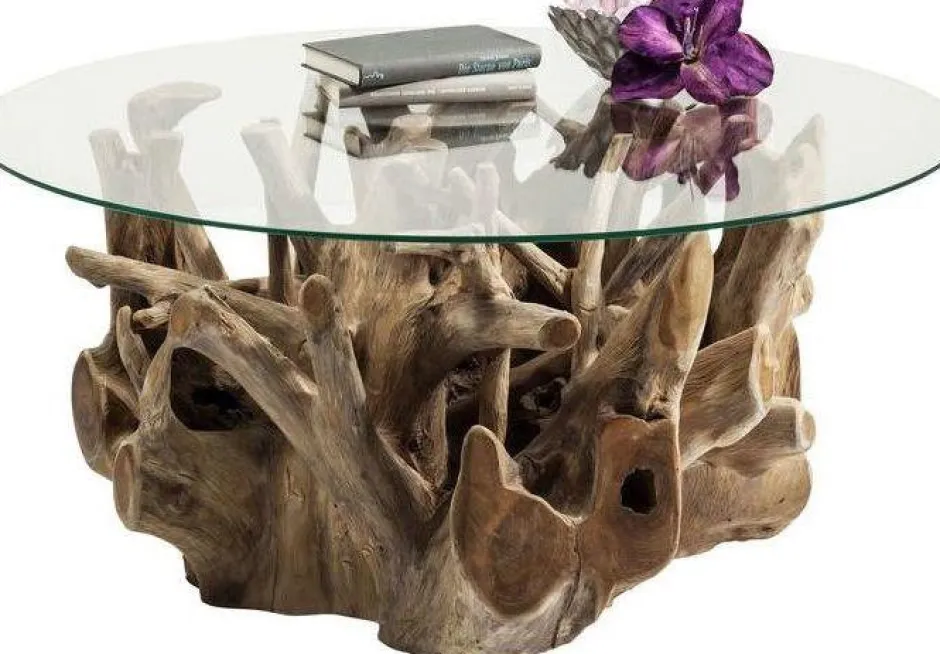 Ława Roots Ø100 Cm Drewniana*KARE Design Hot