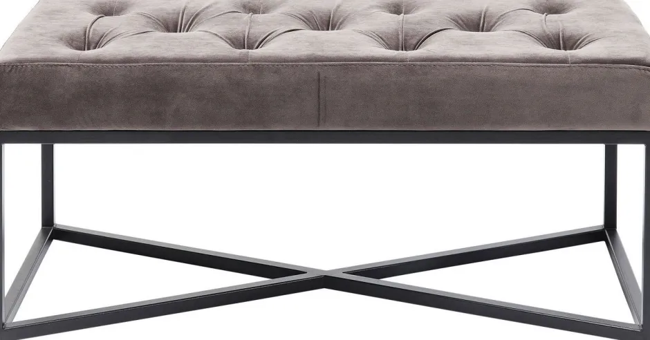 Ławka Crossover 90x40 Cm Szara*KARE Design Discount
