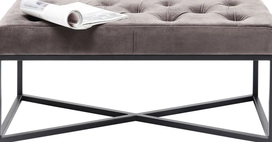 Ławka Crossover 90x40 Cm Szara*KARE Design Discount