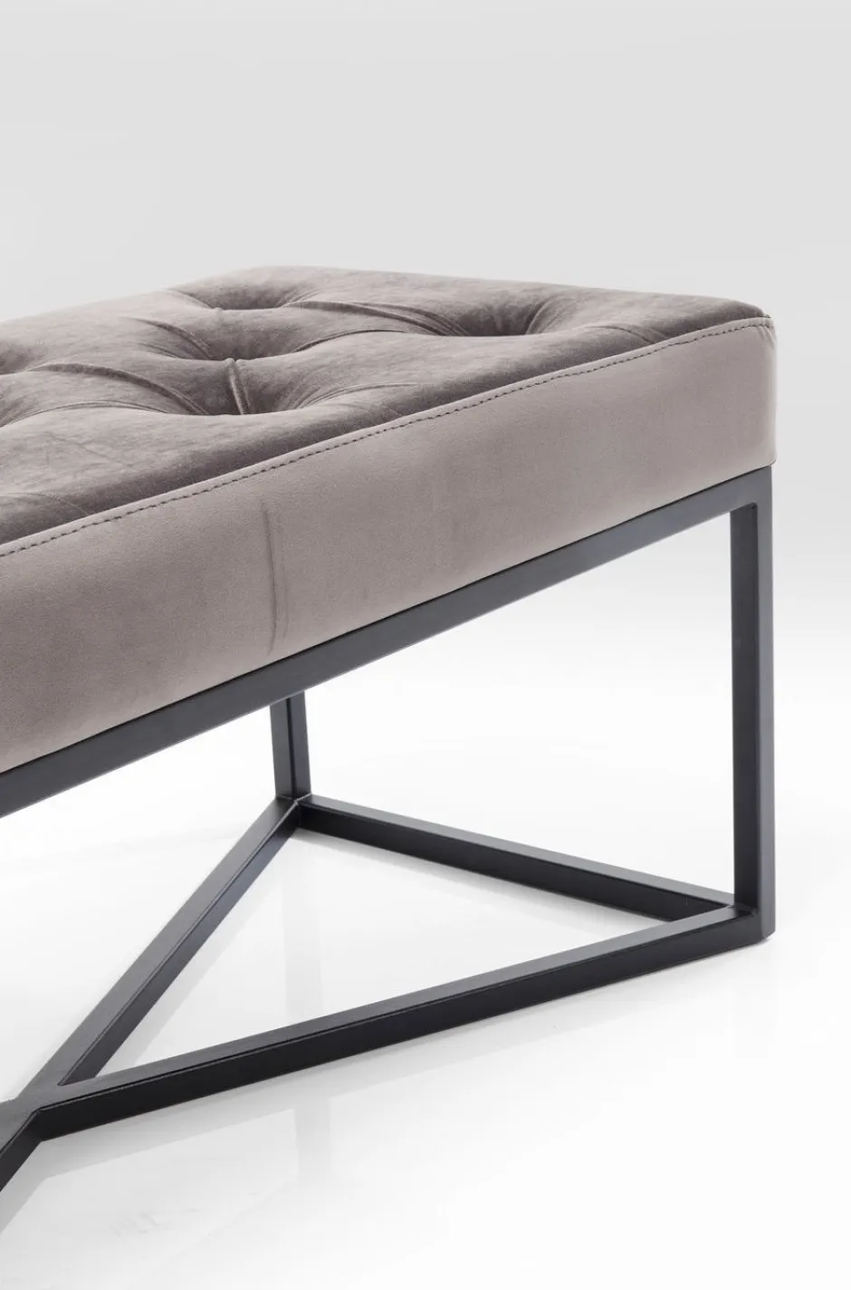 Ławka Crossover 90x40 Cm Szara*KARE Design Discount