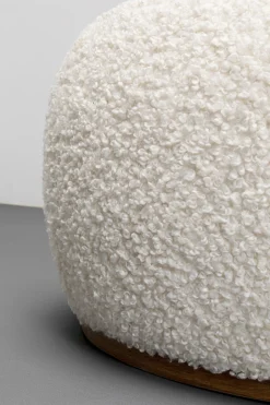 Ławka Do Przedpokoju Tkanina Boucle Biała 81x65 Cm*KARE Design Outlet