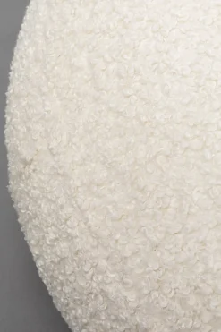 Ławka Do Przedpokoju Tkanina Boucle Biała 81x65 Cm*KARE Design Outlet