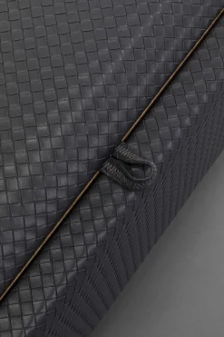 Ławka Do Przedpokoju Ze Schowkiem Ciemnoszara PU 100 Cm*KARE Design Outlet
