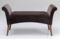 Ławka Motley Velvet 107x62 Cm Brązowa*KARE Design New