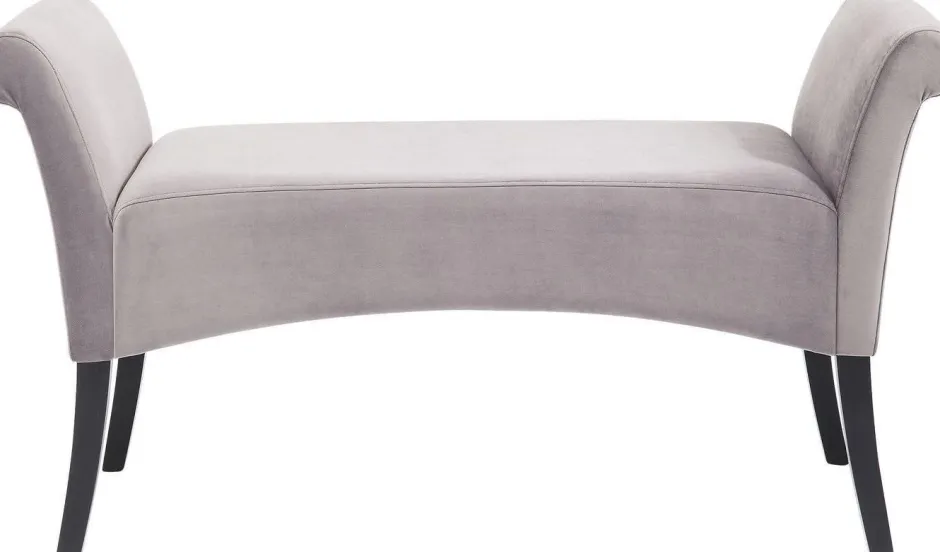 Ławka Motley Velvet 110x61 Cm Srebrnoszara*KARE Design New