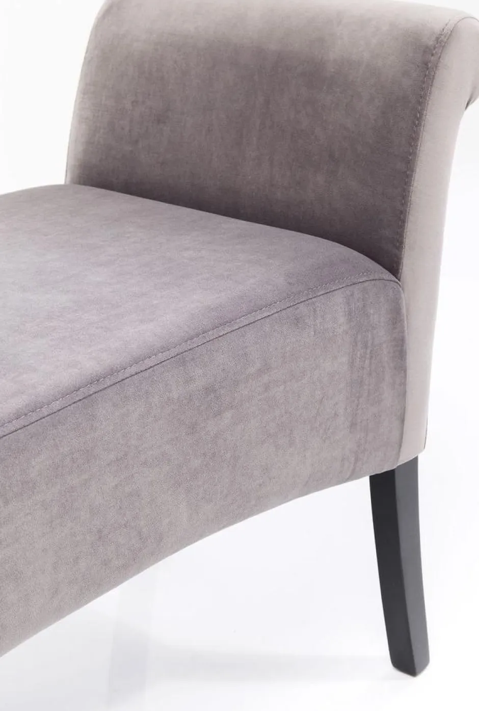 Ławka Motley Velvet 110x61 Cm Srebrnoszara*KARE Design New