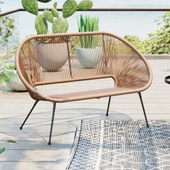 Ławka Ogrodowa Naturalna żyłkowa 121 Cm*KARE Design Best