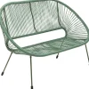 Ławka Ogrodowa Zielona żyłkowa 121 Cm*KARE Design Hot