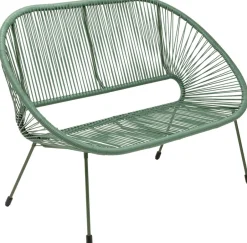 Ławka Ogrodowa Zielona żyłkowa 121 Cm*KARE Design Hot