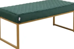 Ławka Smart 90x40 Cm Ciemnozielona - Nogi Złote*KARE Design Best