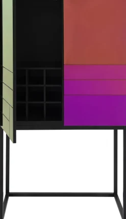 Barek Do Salonu Szkło Lustrzane Kolory Tęczy 80x150 Cm*KARE Design Best