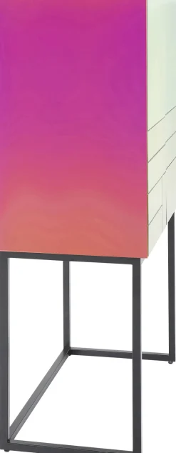 Barek Do Salonu Szkło Lustrzane Kolory Tęczy 80x150 Cm*KARE Design Best