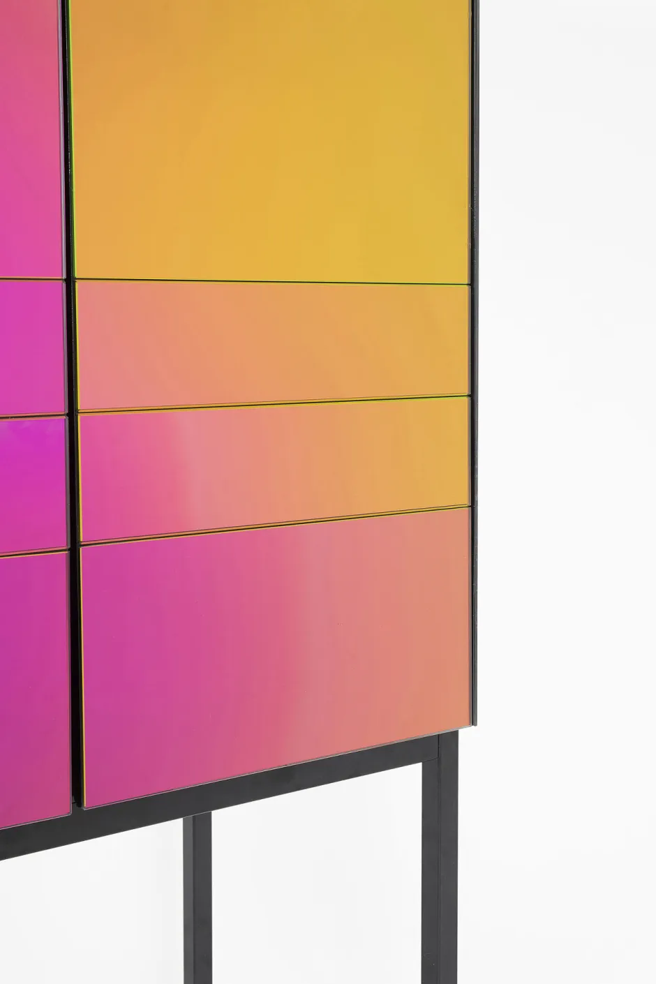 Barek Do Salonu Szkło Lustrzane Kolory Tęczy 80x150 Cm*KARE Design Best