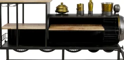 Barek Loft Z Akcesoriami Do Drinków Lokomotywa Parowa Stal I Drewno 225x105 Cm*KARE Design New