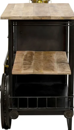 Barek Loft Z Akcesoriami Do Drinków Lokomotywa Parowa Stal I Drewno 225x105 Cm*KARE Design New