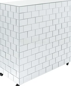 Barek Lustrzany Na Kółkach Glamour 105x120 Cm*KARE Design Hot