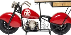 Barek Motocykl Czerwony Vintage 210x98 Cm Blat Drewno Mango*KARE Design Discount