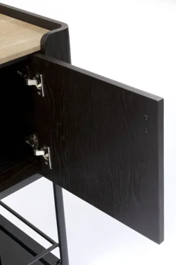 Barek Na Kółkach Milano 97x93 Cm Ciemnobrązowy*KARE Design Clearance