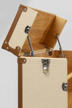 Barek Na Kółkach Rozkładany Tapicerowany 64x145 Cm*KARE Design Sale