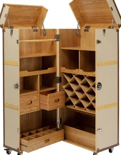 Barek Na Kółkach Rozkładany Tapicerowany 64x145 Cm*KARE Design Sale