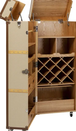 Barek Na Kółkach Rozkładany Tapicerowany 64x145 Cm*KARE Design Sale