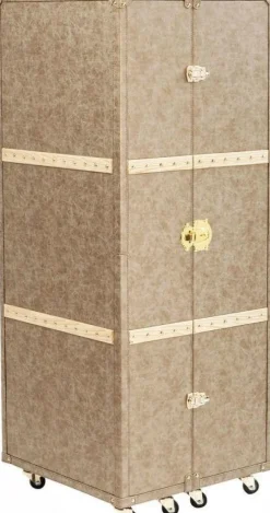 Barek Na Kółkach West Coast 60x152 Cm Brązowy Ekoskóra*KARE Design New