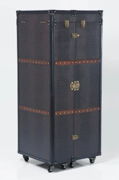 Barek Rozkładany Skrzynia Na Kółkach Czarno-brązowy 60x153 Cm*KARE Design Hot