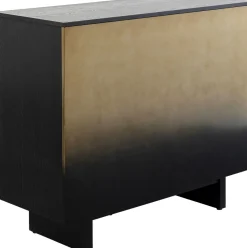 Barek Z Blatem Czarno-złoty Front Stal Nierdzewna 120x105 Cm*KARE Design Sale