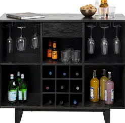 Barek Z Blatem Czarno-złoty Front Stal Nierdzewna 120x105 Cm*KARE Design Sale