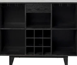 Barek Z Blatem Czarno-złoty Front Stal Nierdzewna 120x105 Cm*KARE Design Sale