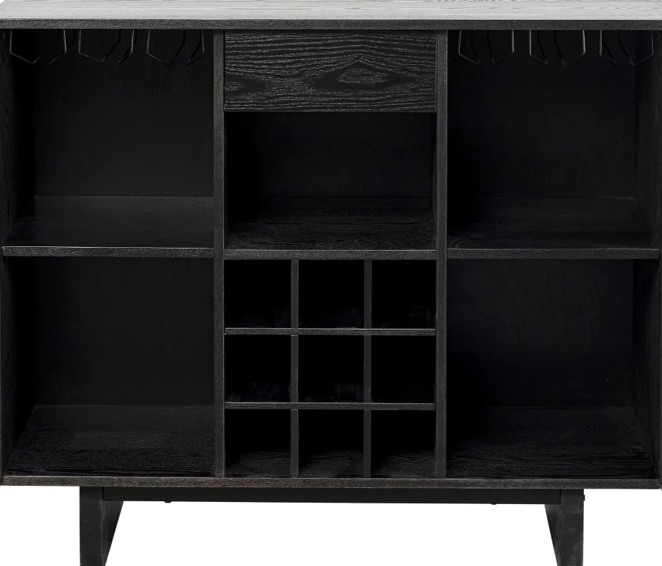 Barek Z Blatem Czarno-złoty Front Stal Nierdzewna 120x105 Cm*KARE Design Sale