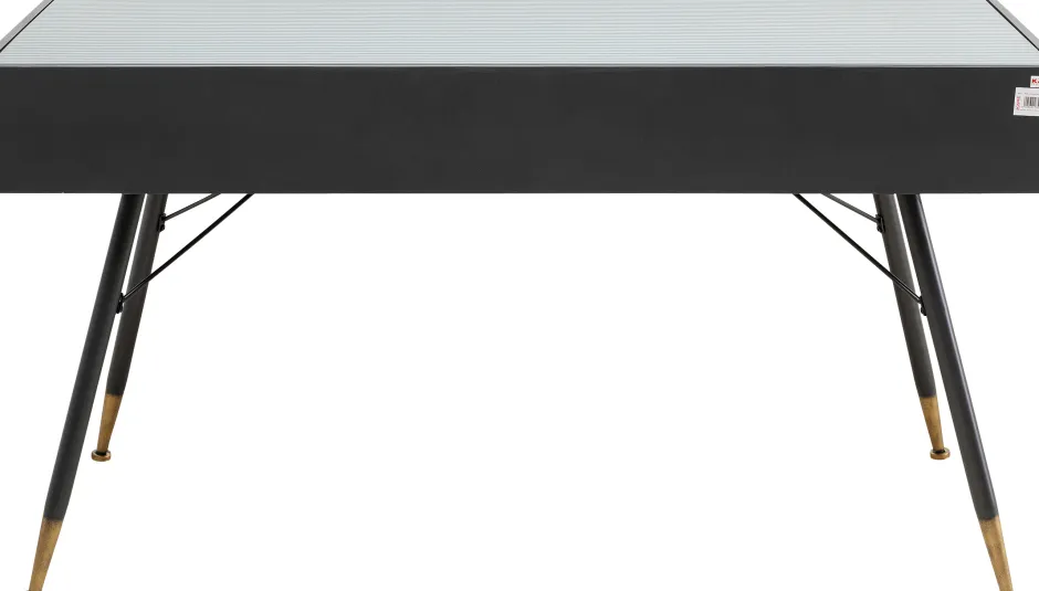 Biurko La Gomera 140x60 Cm Grafitowe - Blat Szklany*KARE Design Online