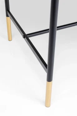 Biurko Loft Ze Szklanym Blatem I Szufladą Czarne 120x60 Cm*KARE Design