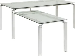 Biurko Lorenco 210x180 Cm Ze Szklanym Blatem*KARE Design Best
