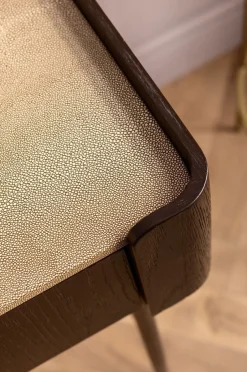 Biurko Milano 140x58 Cm Ciemnobrązowe Z Kremowym Blatem*KARE Design