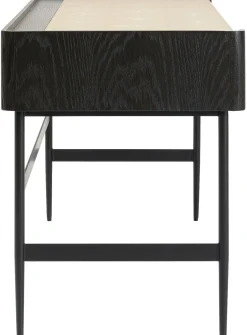 Biurko Milano 140x58 Cm Ciemnobrązowe Z Kremowym Blatem*KARE Design
