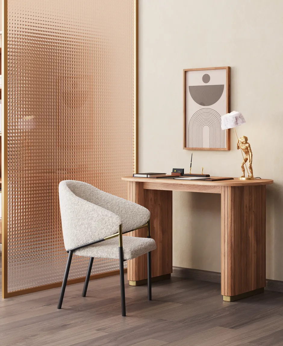 Biurko Nowoczesne Z Drewna Mango 110x55 Cm*KARE Design Outlet