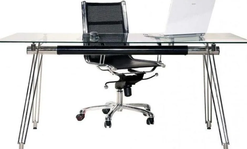 Biurko Officia 160x80 Cm Transparentne Blat Szklany*KARE Design Hot