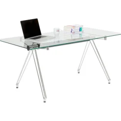 Biurko Officia 160x80 Cm Transparentne Blat Szklany*KARE Design Hot
