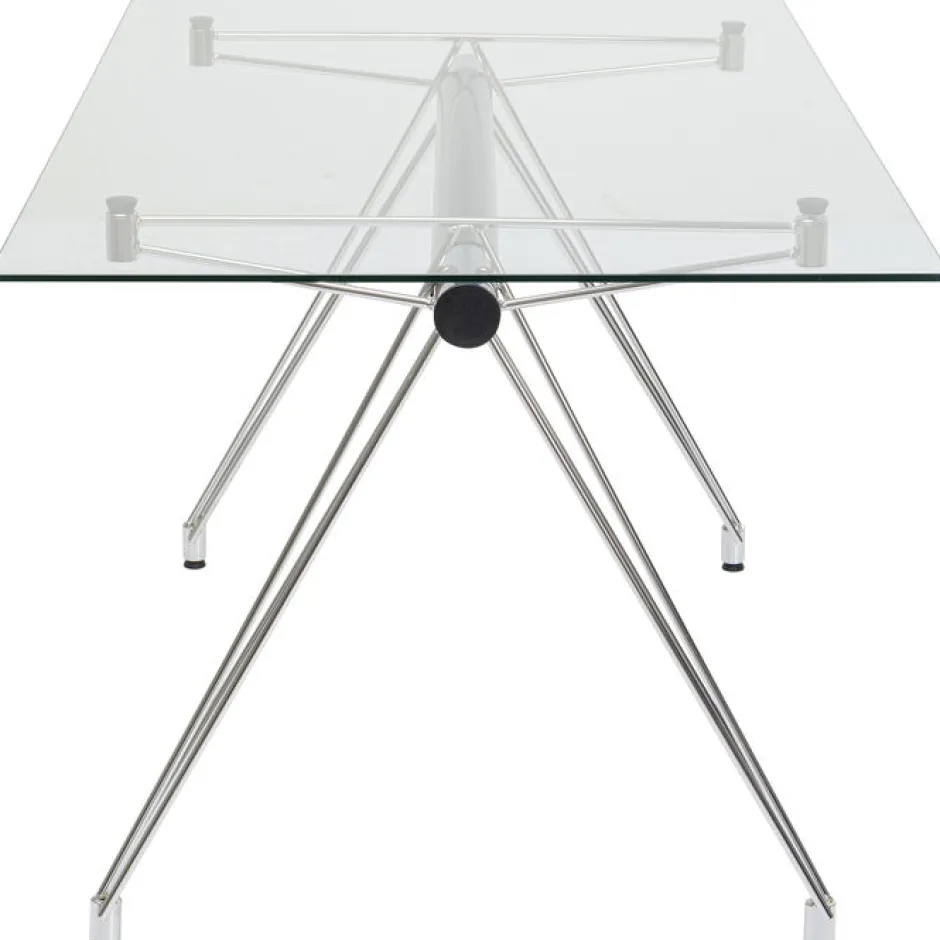 Biurko Officia 160x80 Cm Transparentne Blat Szklany*KARE Design Hot