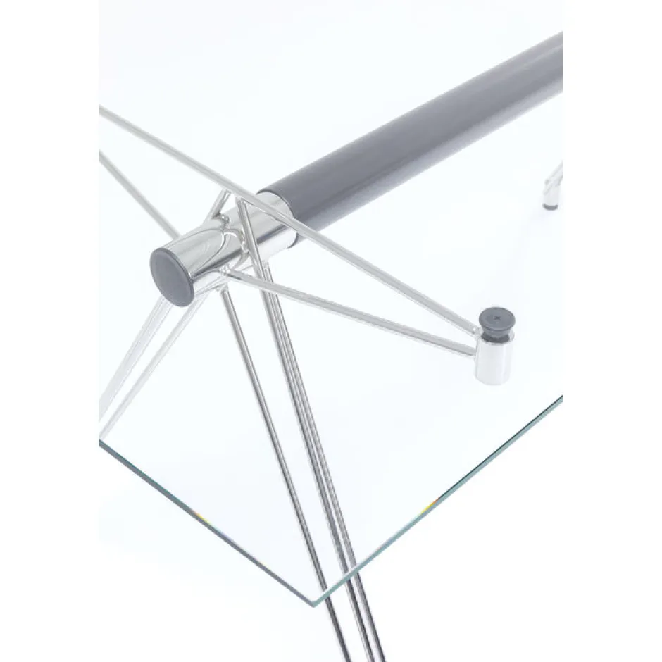 Biurko Officia 160x80 Cm Transparentne Blat Szklany*KARE Design Hot