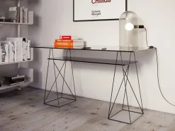Biurko Polar 136x65 Cm Czarne - Szkło Hartowane 8 Mm*KARE Design Best