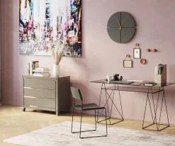 Biurko Polar 136x65 Cm Czarne - Szkło Hartowane 8 Mm*KARE Design Best