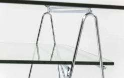 Biurko Polar 135x65 Cm Transparentne Blat 8 Mm*KARE Design Best